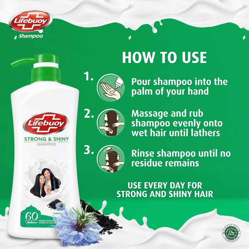 Lifebuoy Strong & Shiny Shampoo - 680ml
