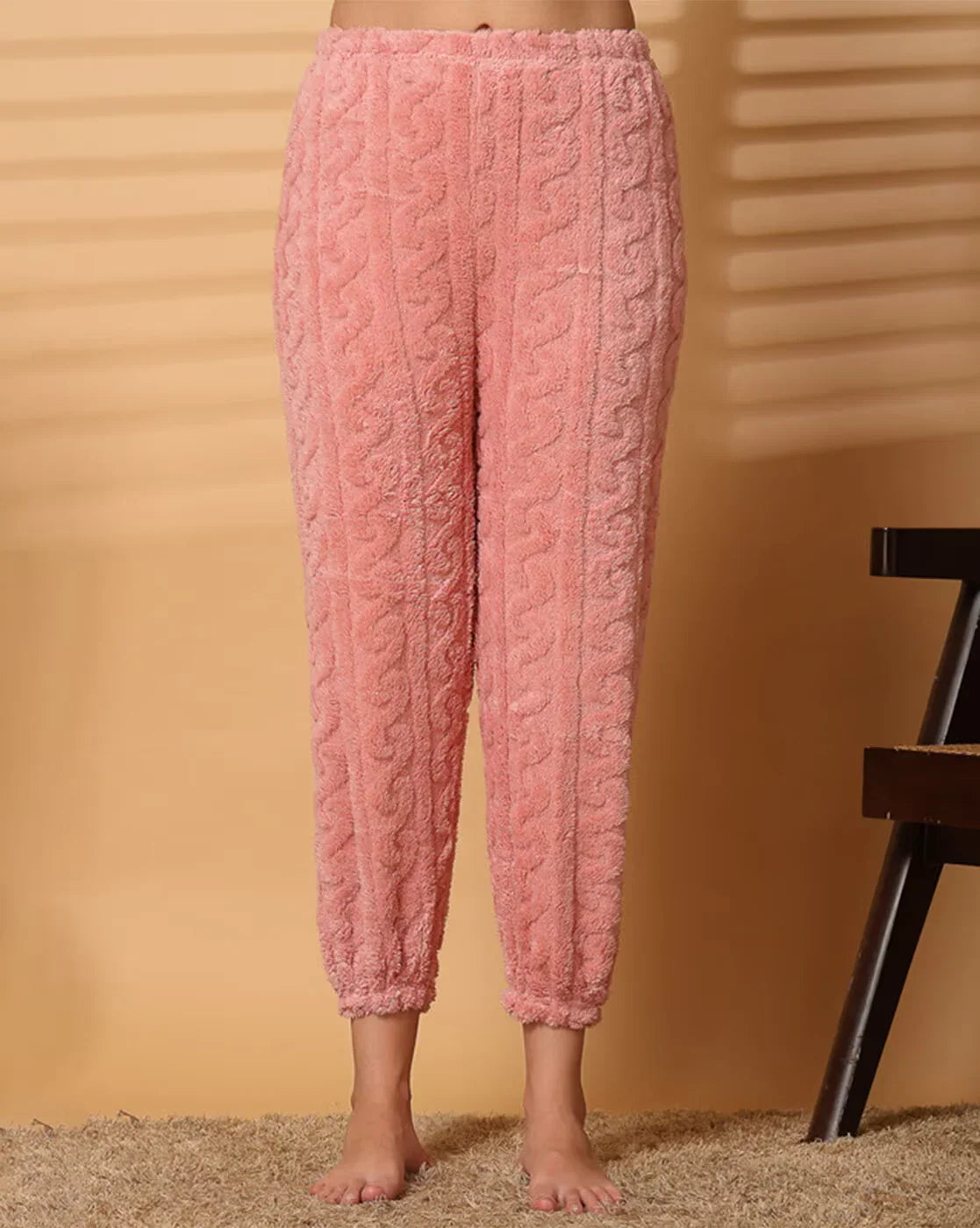 Women's Warm & Fuzzy Knitted Pajama Set