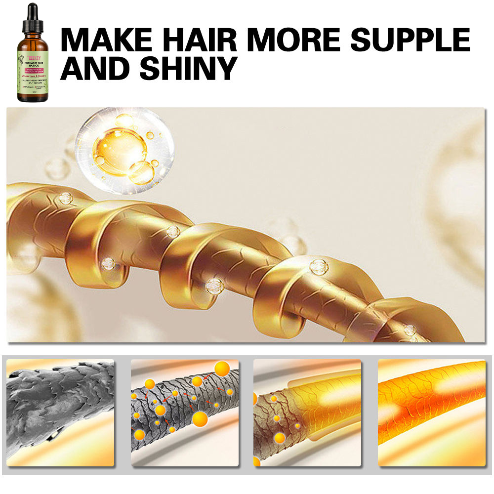 Treekey Rosemary Mint Moisturizes & Repairs Hair Oil - 59ml