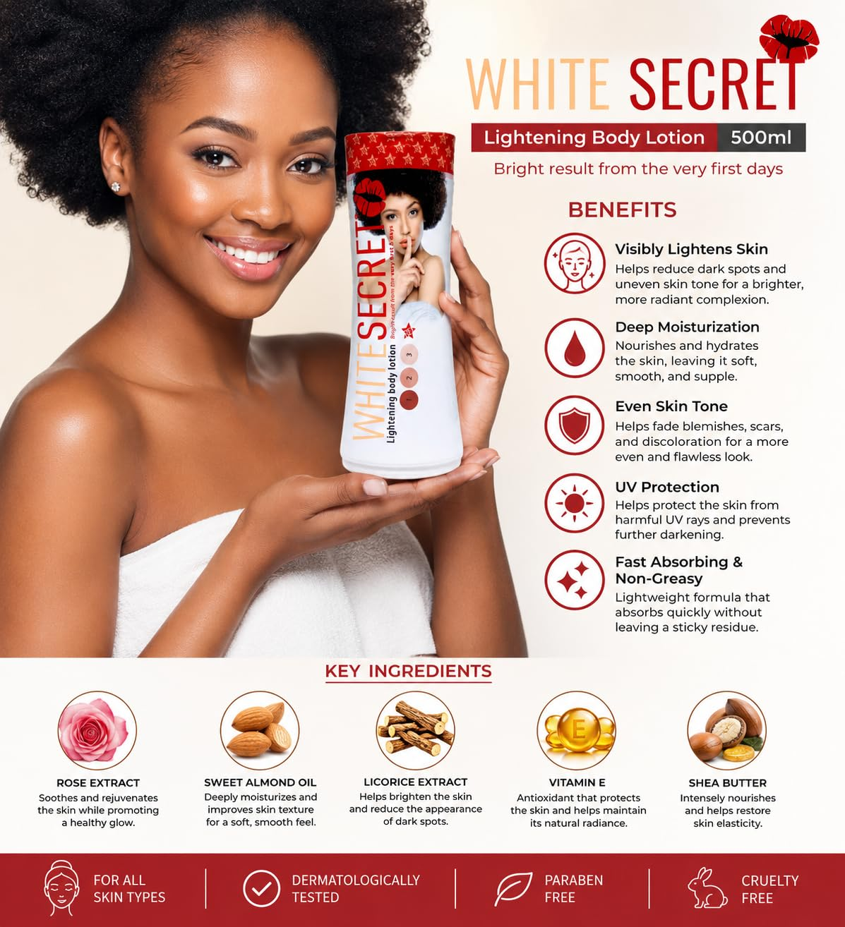 White Secret Brightening Body Lotion - 300ml