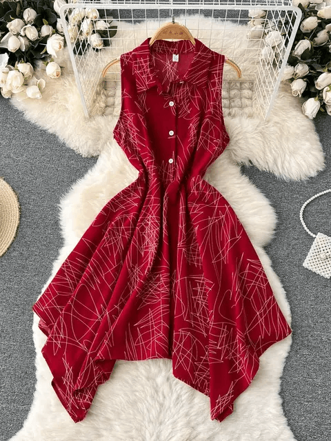 Women Korean Fashion Sleeveless Dress - DOU12
