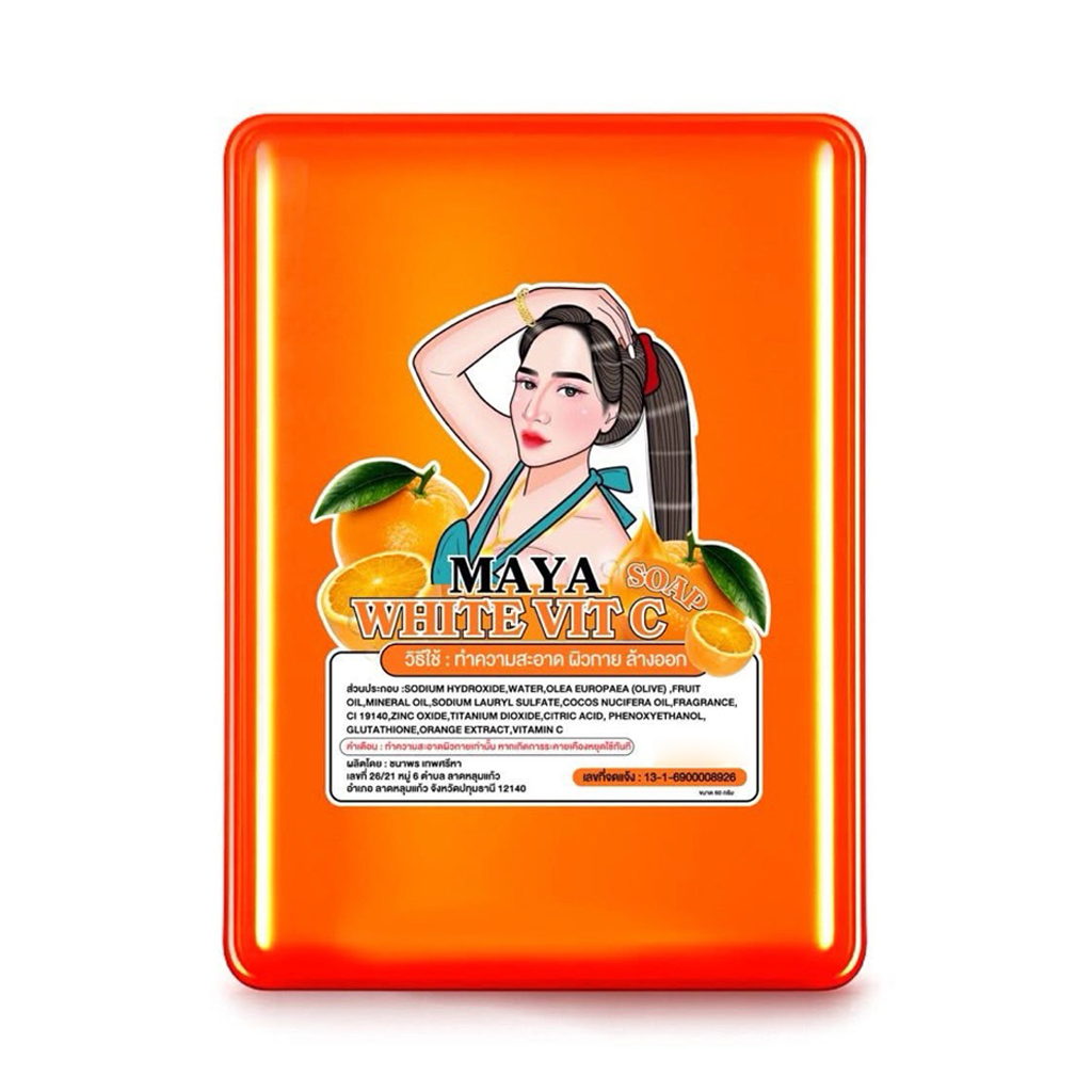 Maya White Vitamin C Soap - 60g (Orange)