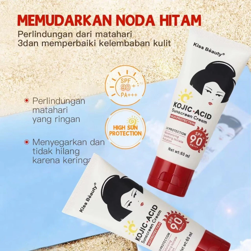 Kiss Beauty Kojic Acid Moisturizing Sunscreen SPF 90+ - 60ml