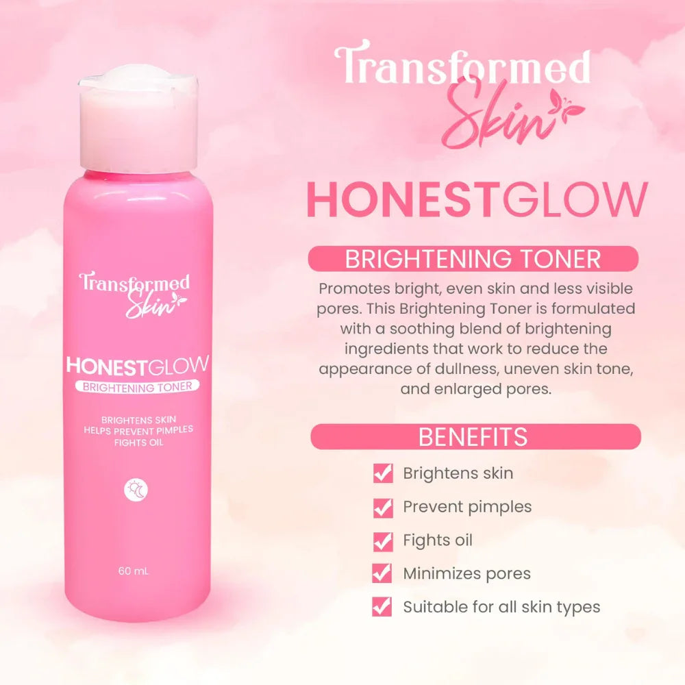 Transformed Skin Honest Glow Brightening Toner - 60ml
