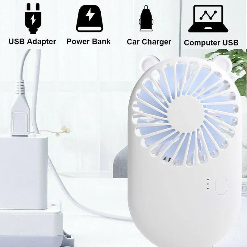 Portable Mini Handheld Rechargeable Pocket Fan