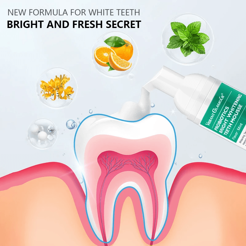Vibrant Glamour Probiotics Bright Brightening Teeth Mousse - 60ml