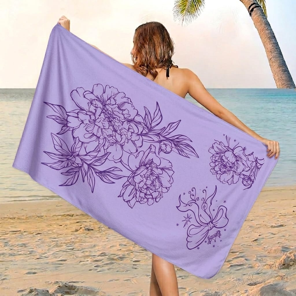 Ultra Soft Lightweight Beach Towel (30" × 60")