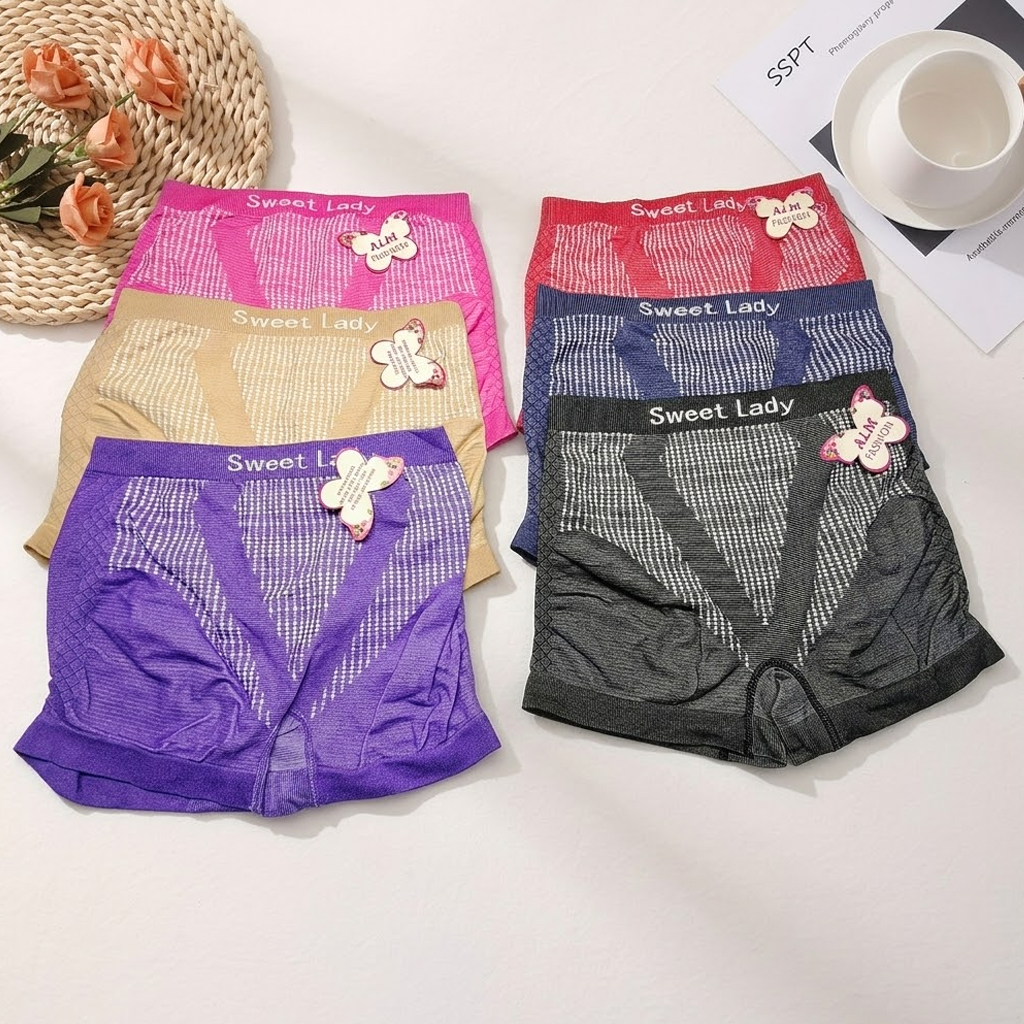 Women's Sweet Lady Seamless Boxer Briefs ALM-01