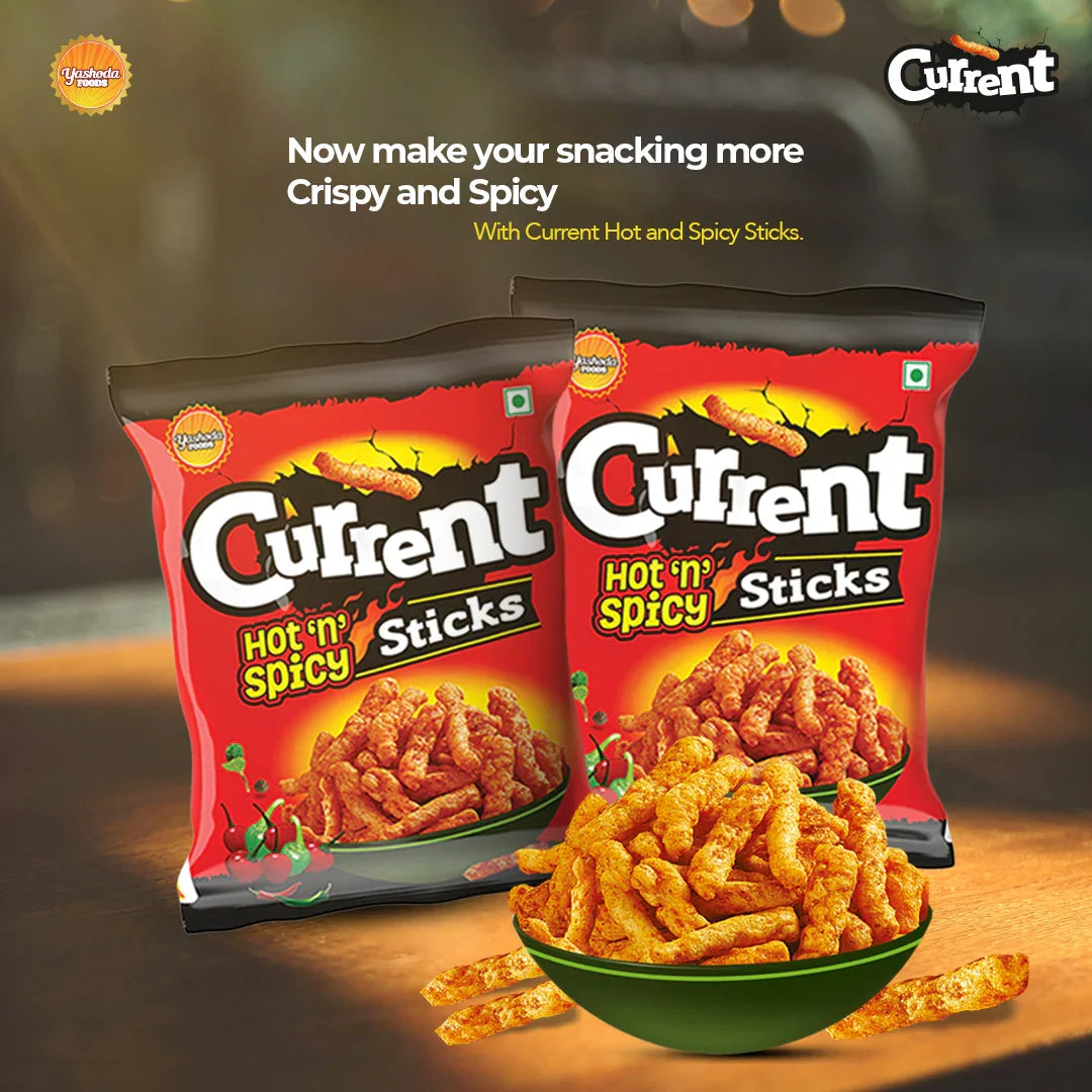 Current Hot & Spicy Sticks - 80g