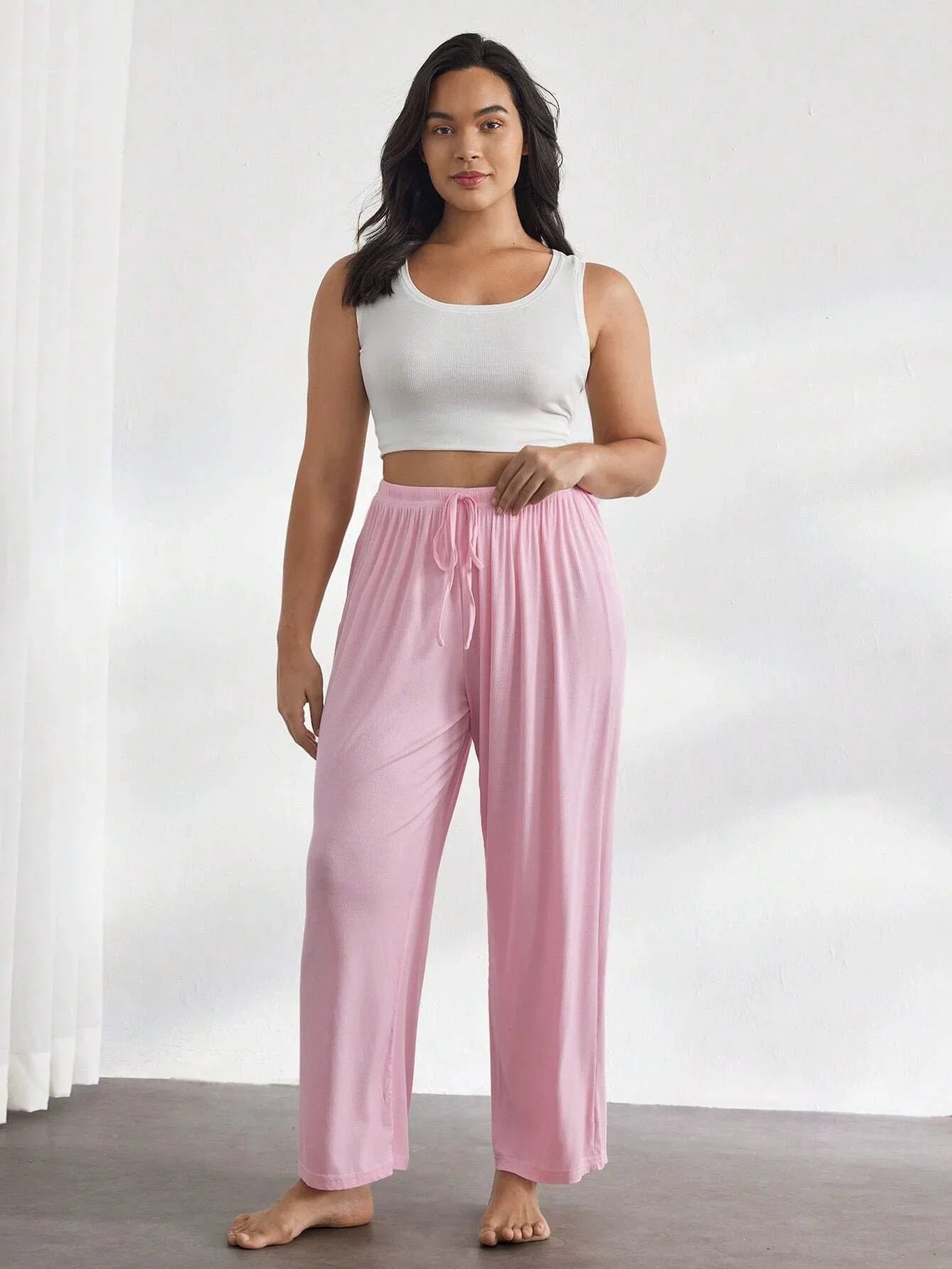 Soft Flowy Pajama Pants K-2404