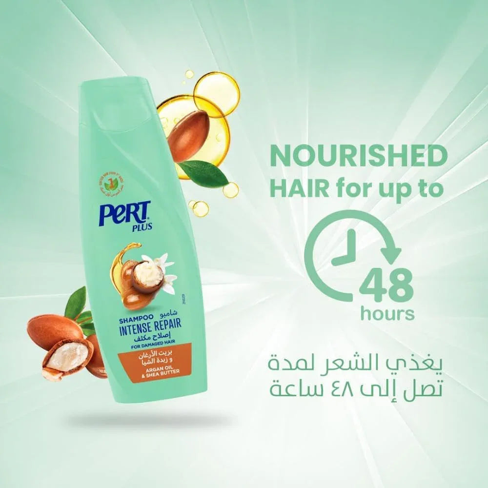 Pert Plus Shampoo Intense Repair With Argan Oil & Shea Butter - 400ml