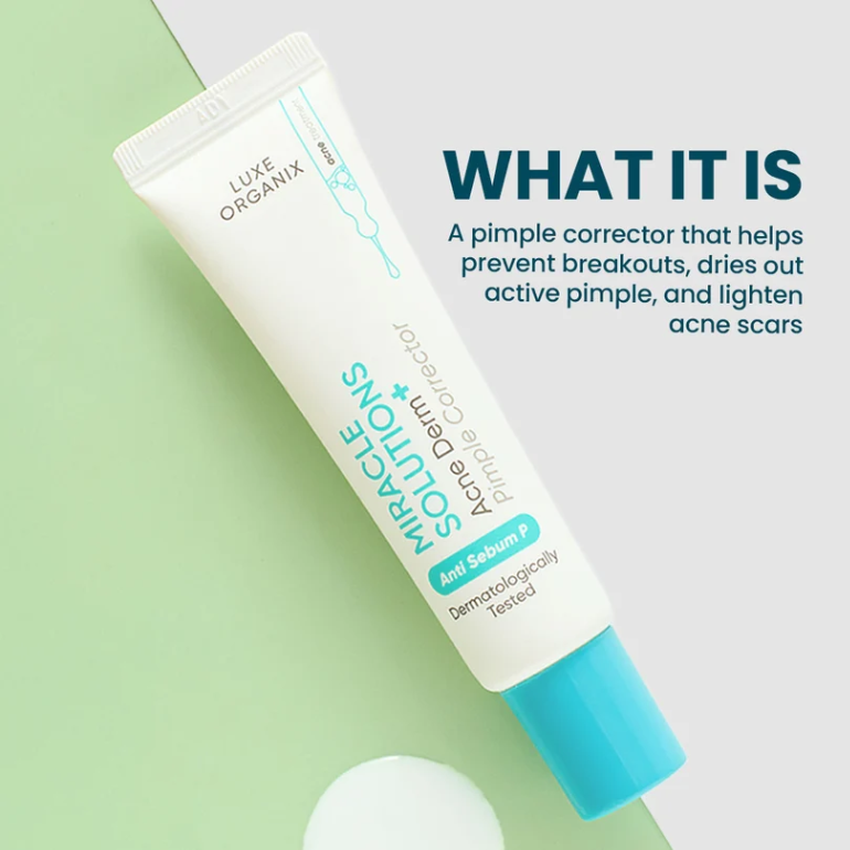 Luxe Organix Miracle Solutions Acne Derm+ Pimple Corrector - 20g