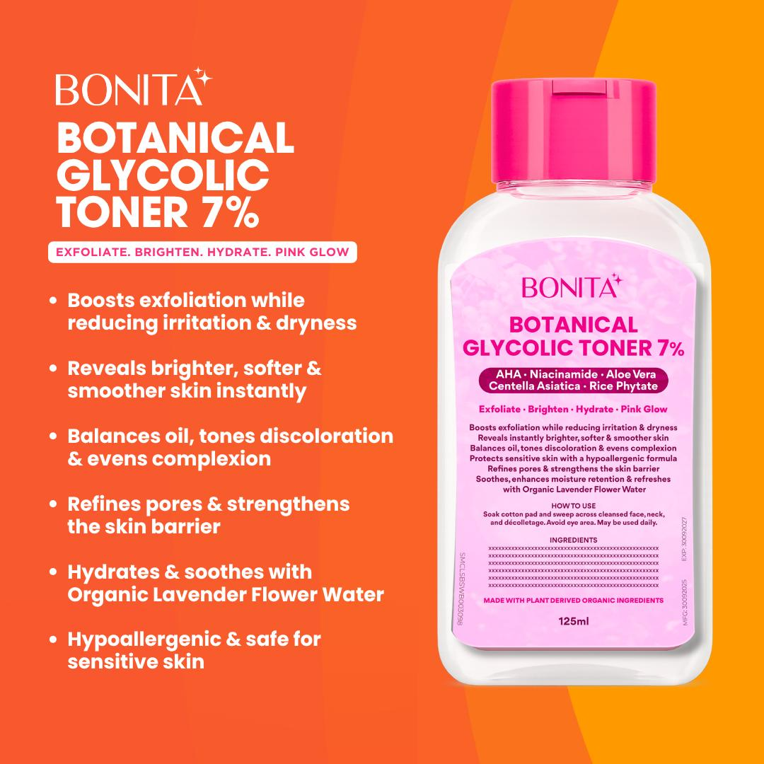 Bonita Botanical Glycolic Toner 7% - 125ml