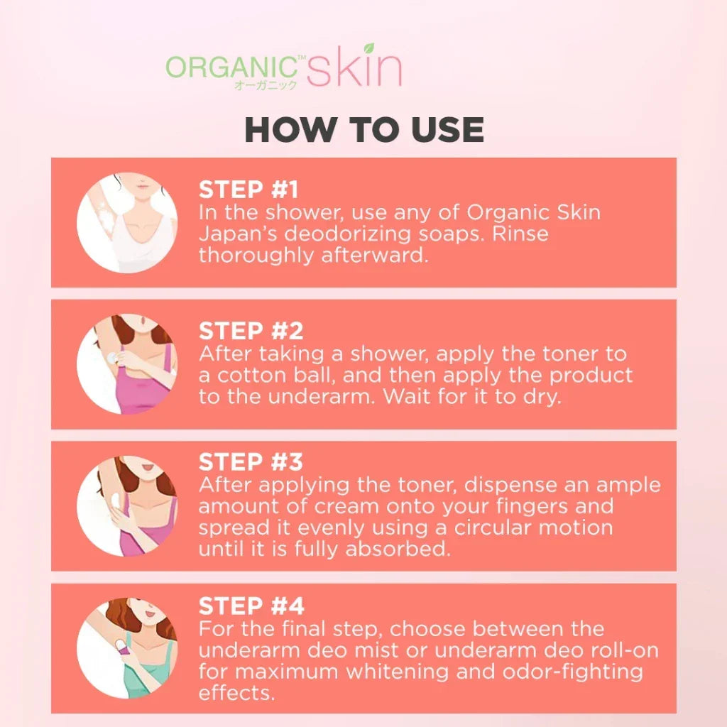 Organic Skin Brightening Expert Underarm Deodorant Roll On - 40ml