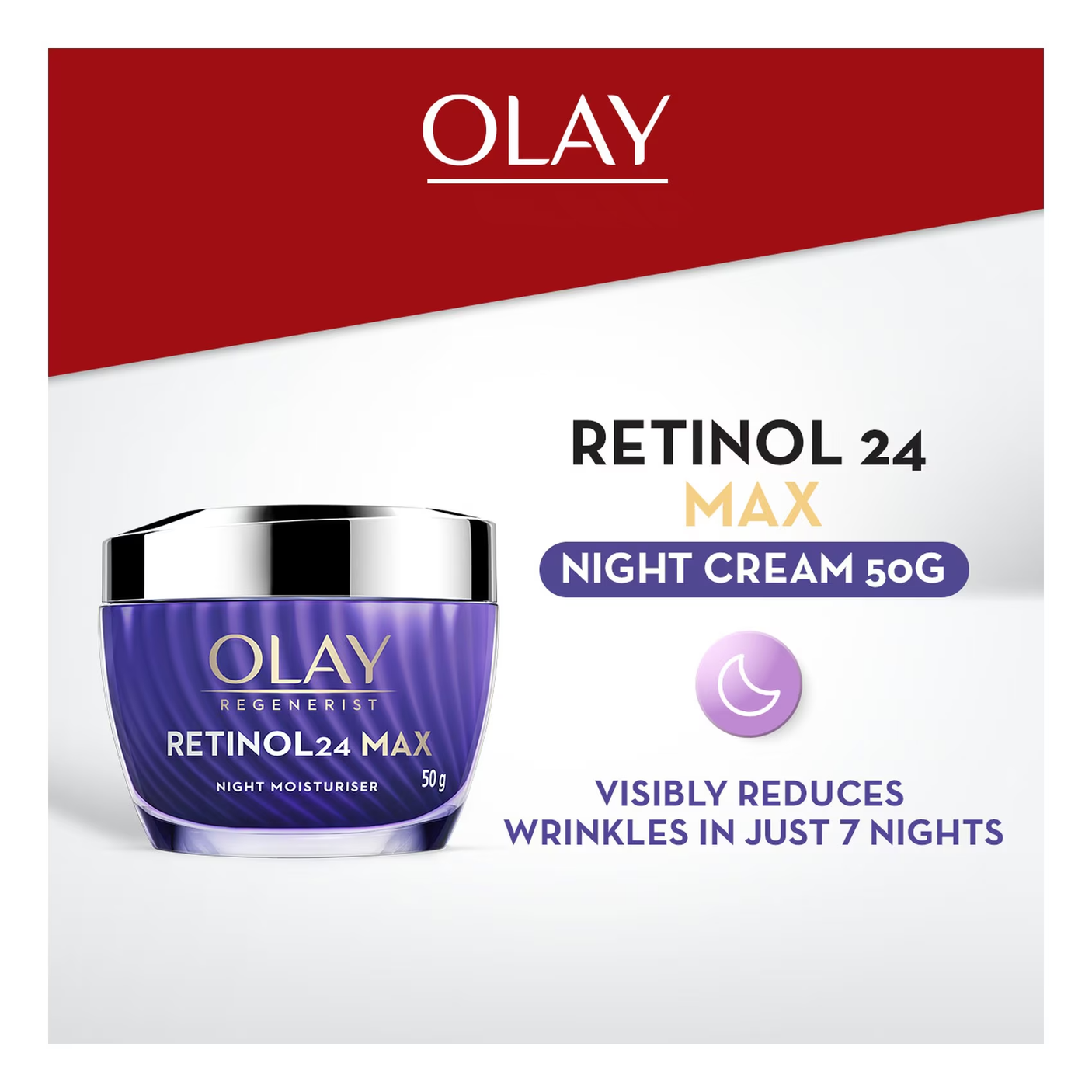 Olay Retinol 24 Max Night Moisturizer Face Cream - 50g