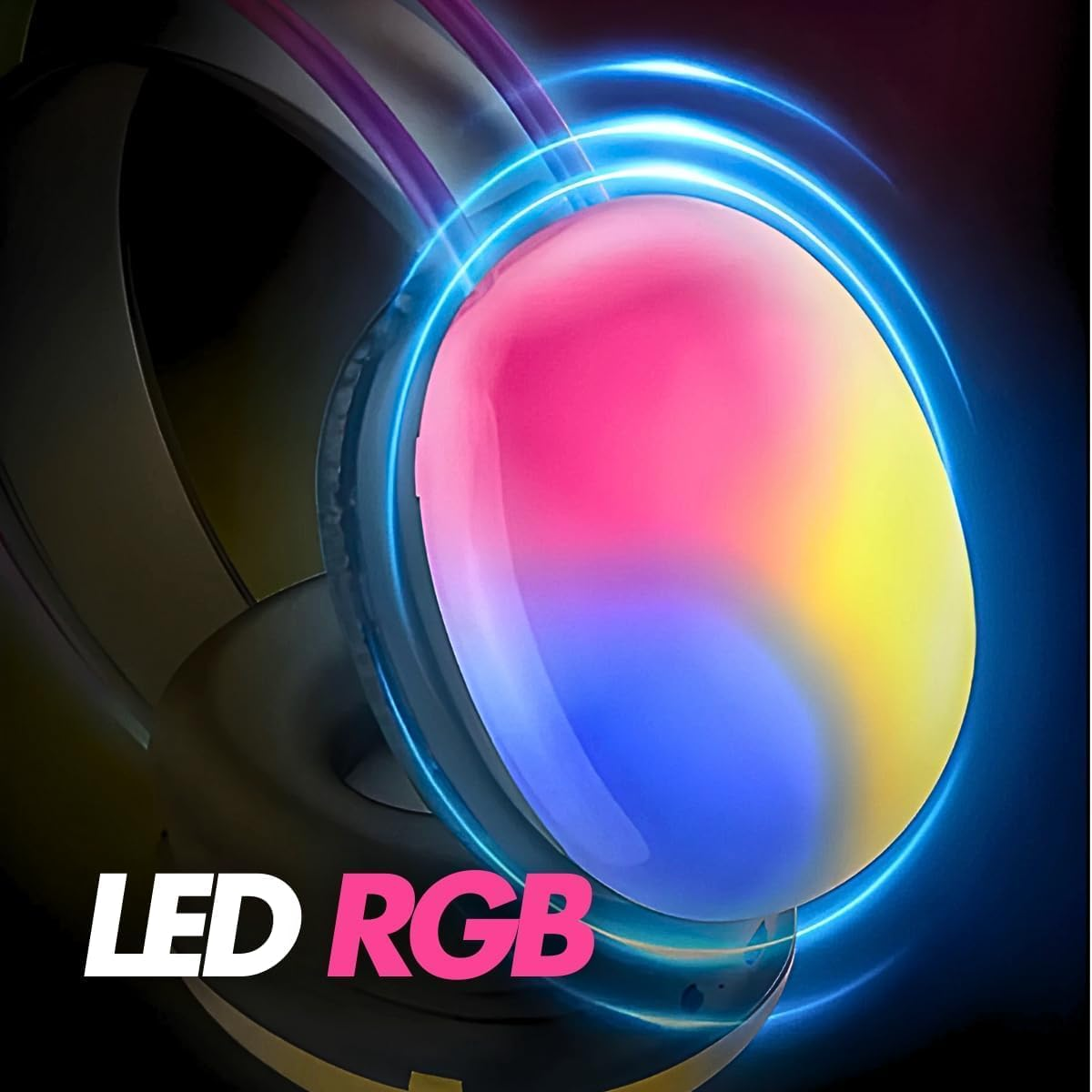 Cool RGB Lighting Active Noise Cancelling Headset - PM860