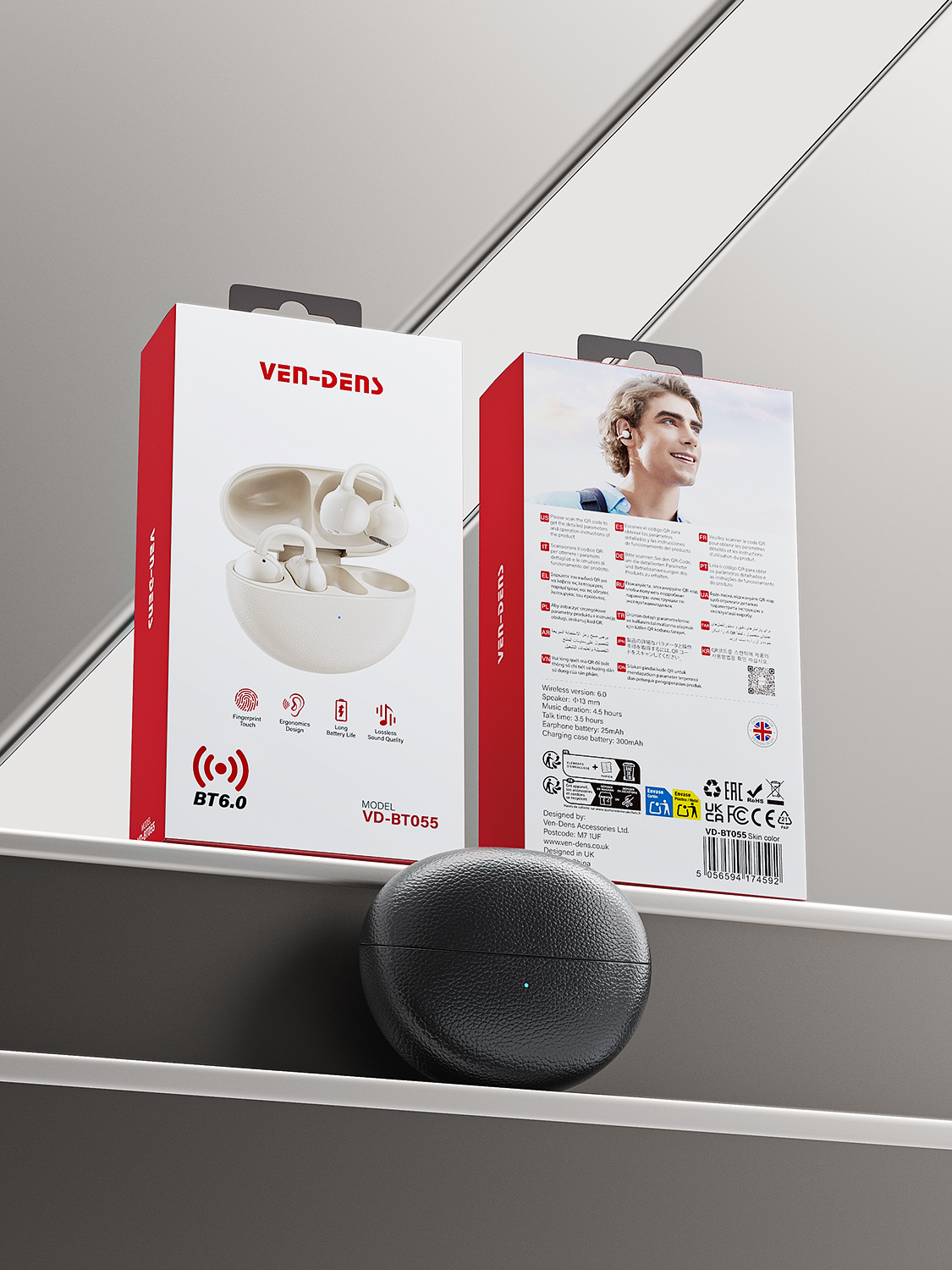 VEN-DENS True Wireless Stereo Earbuds VD-BT055