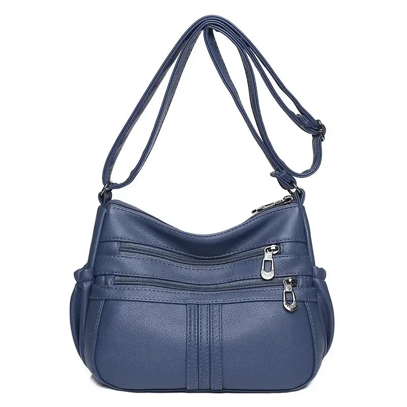 Vintage Lightweight Crossbody Bag - 8601-1