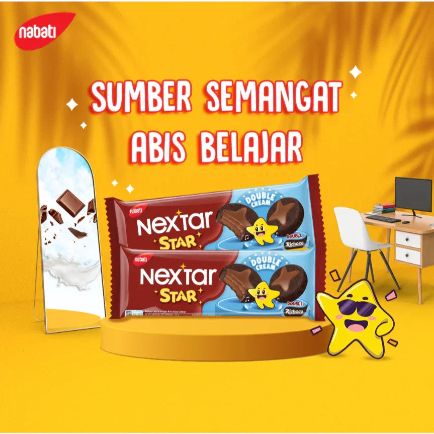 Nabati Nextar Star Cookies Double Richoco Flavor - 31g