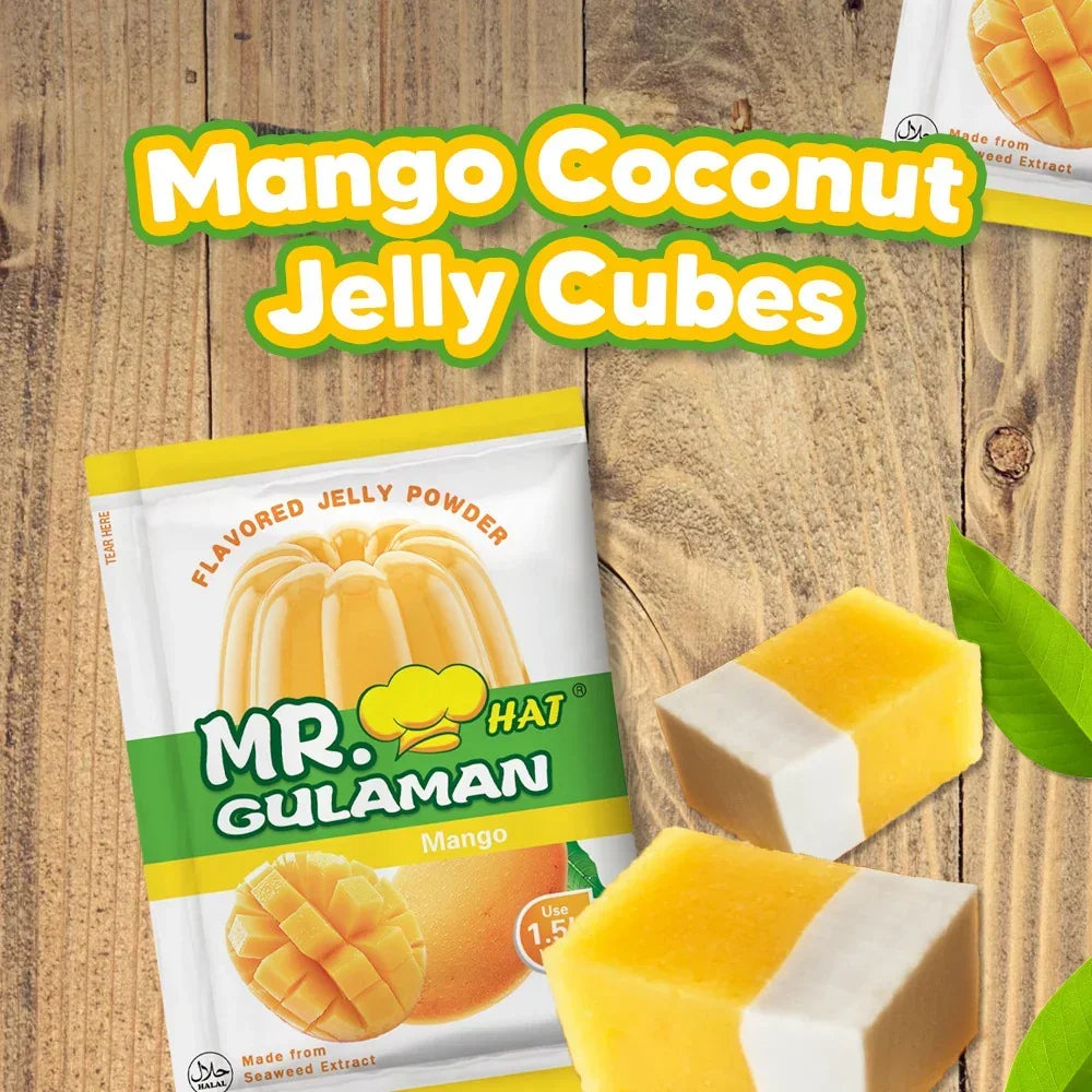 Mr. Hat Gulaman Mango Flavored Jelly Powder - 25g (1 Pc)