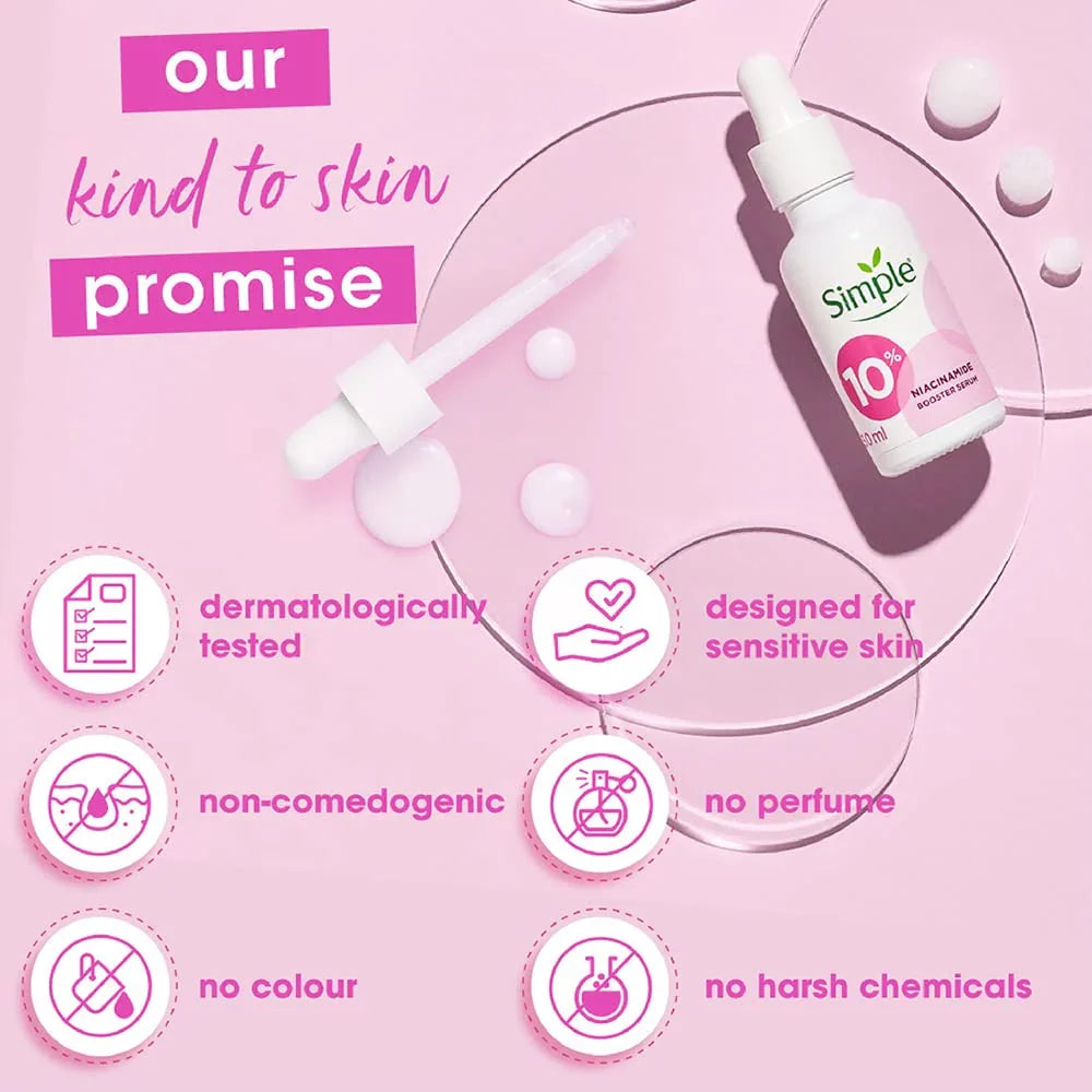 Simple Refreshing Facial Wash + 10% Niacinamide Serum (Combo Pack)