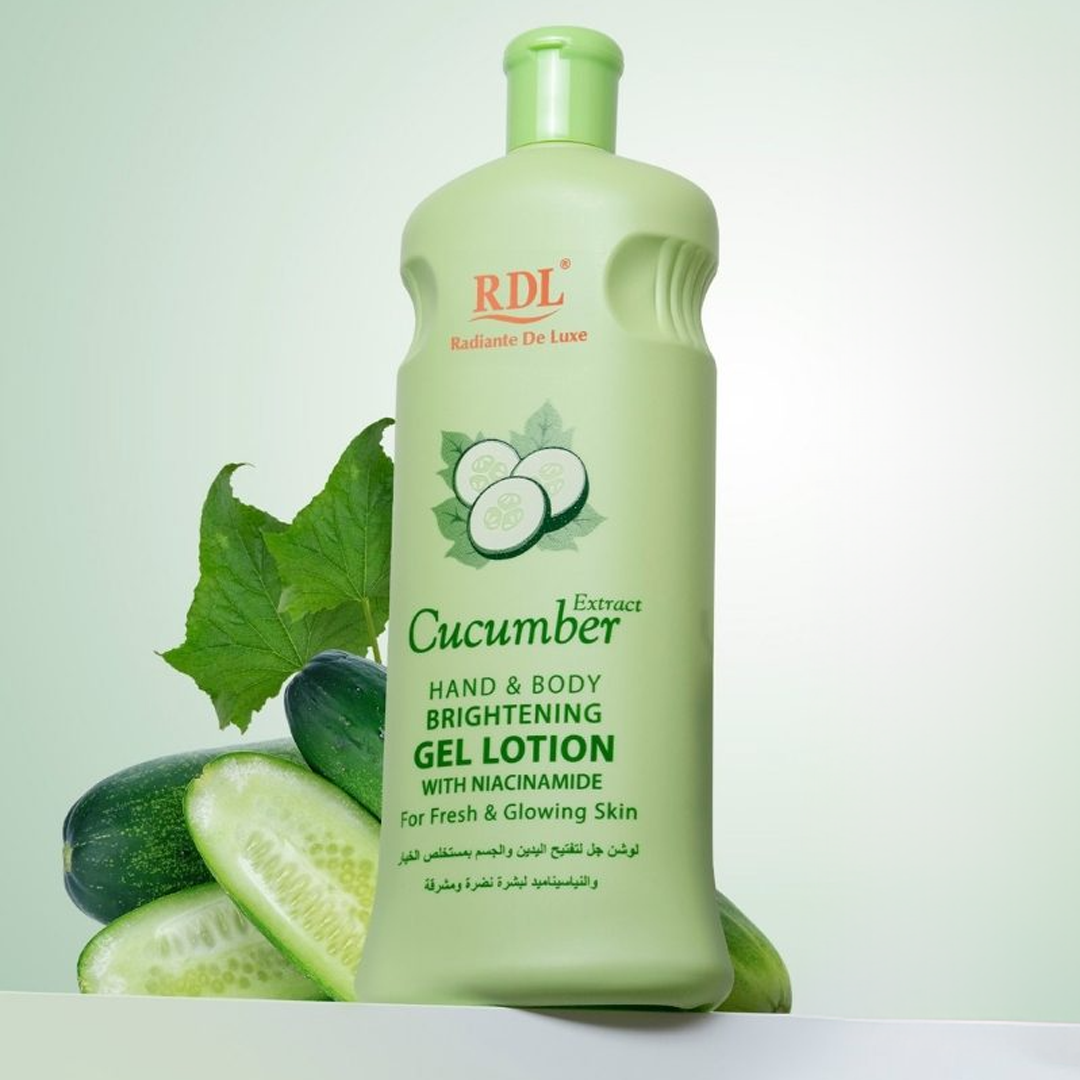 RDL Cucumber Extract Brightening Hand & Body Gel Lotion - 600ml