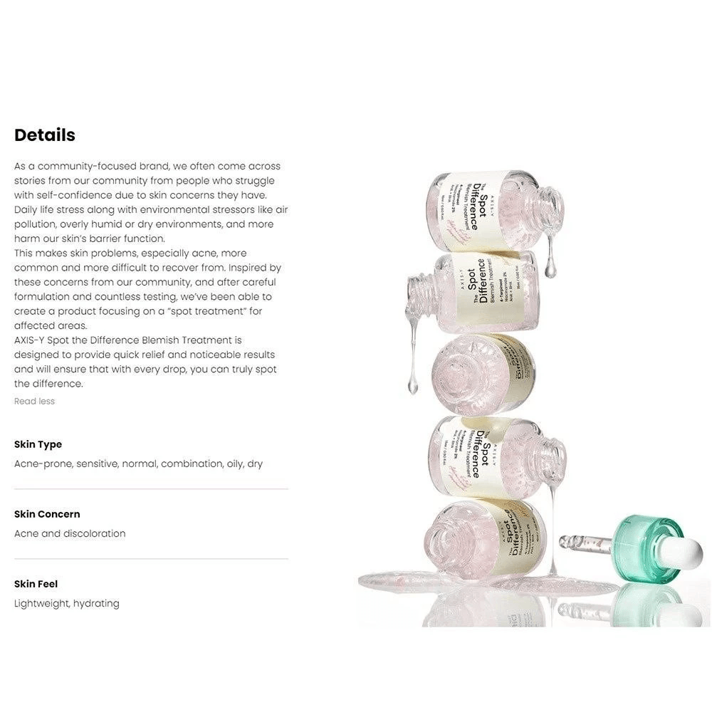 AXIS-Y Spot The Difference Blemish Treatment - 15ml