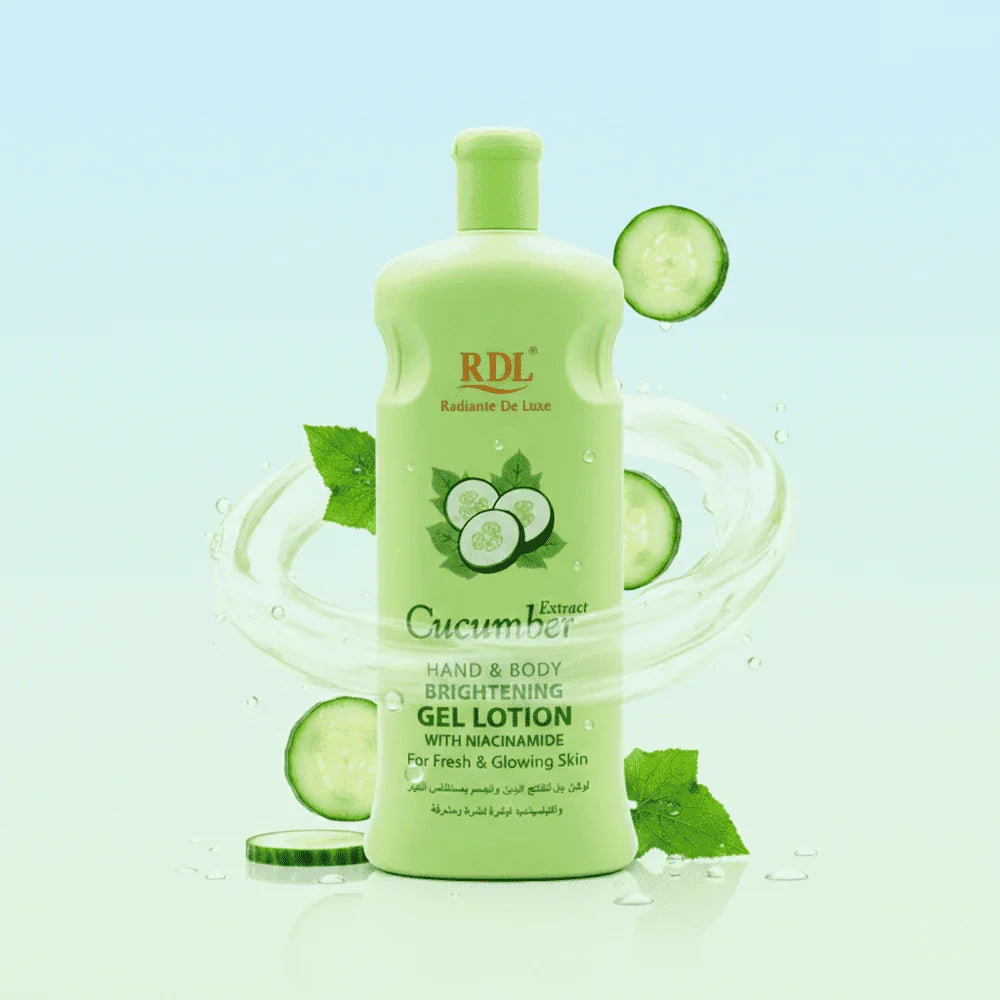 RDL Cucumber Extract Brightening Hand & Body Gel Lotion - 600ml