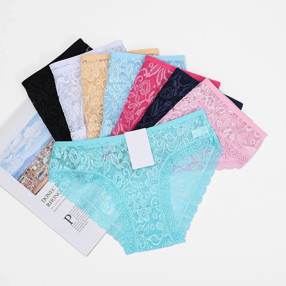 Women's Organic Cotton Lace Briefs #9989