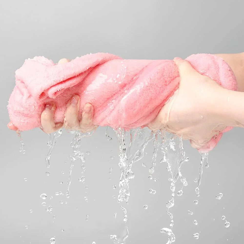 Super Absorbent Quick Dry Hair Cap (3 Pcs Pack)