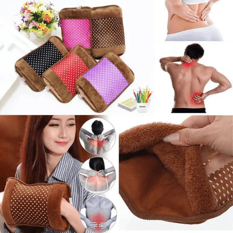 حقيبة الماء الساخن الكهربائية مع غطاء مخملي