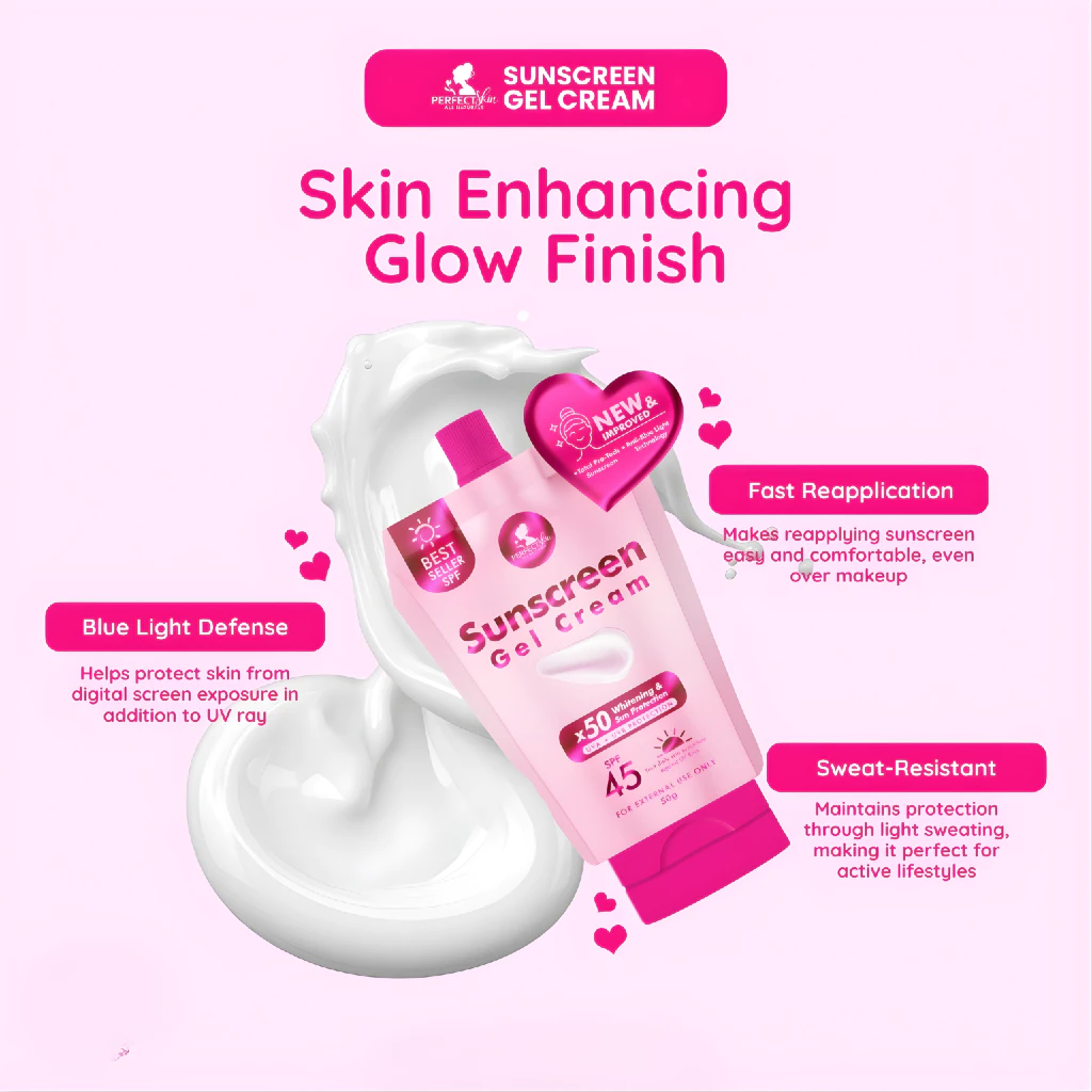 Perfect Skin Sunscreen Gel Cream SPF45 - 50g