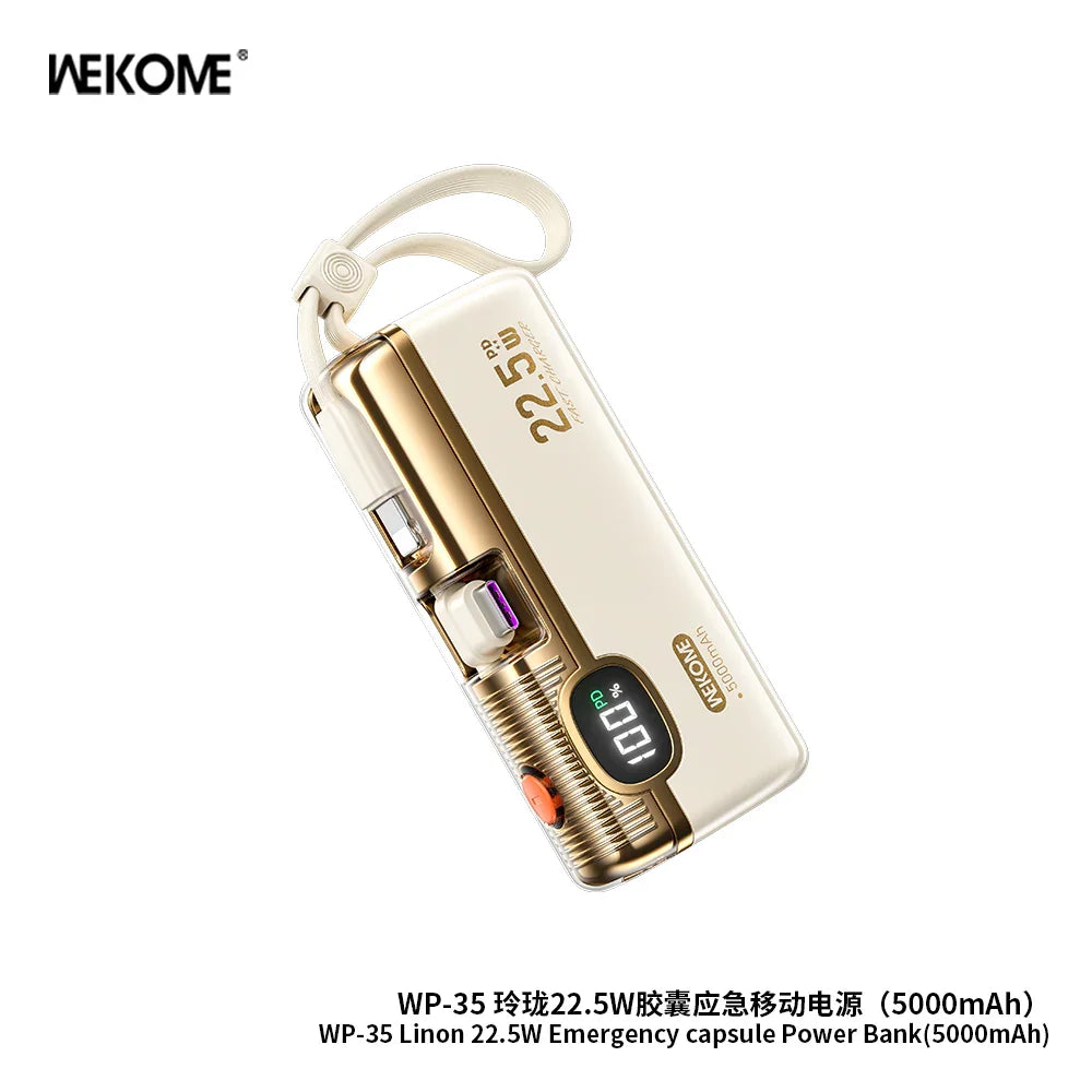 Wekome Super Compact 5000mAh 22.5W Power Bank WP-35