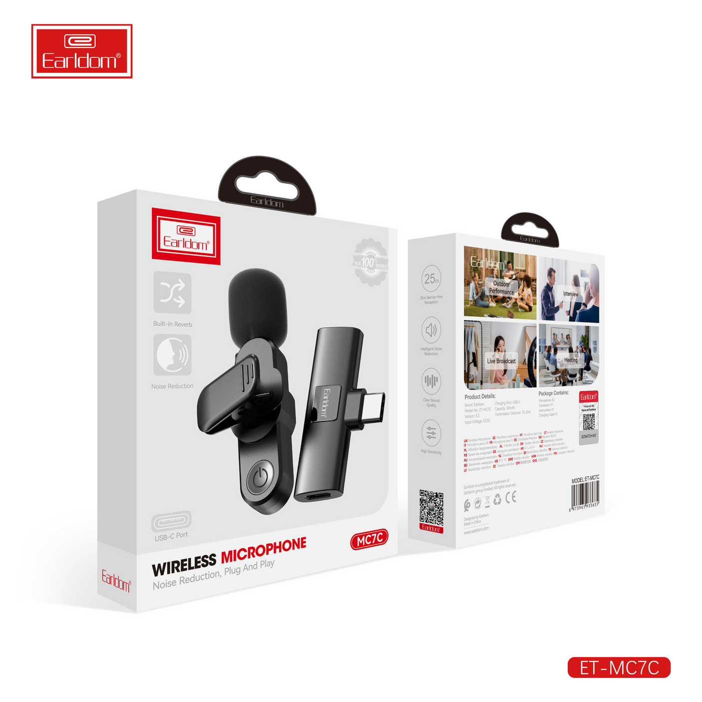 Earldom Wireless Microphone For Multipurpose - MC7C