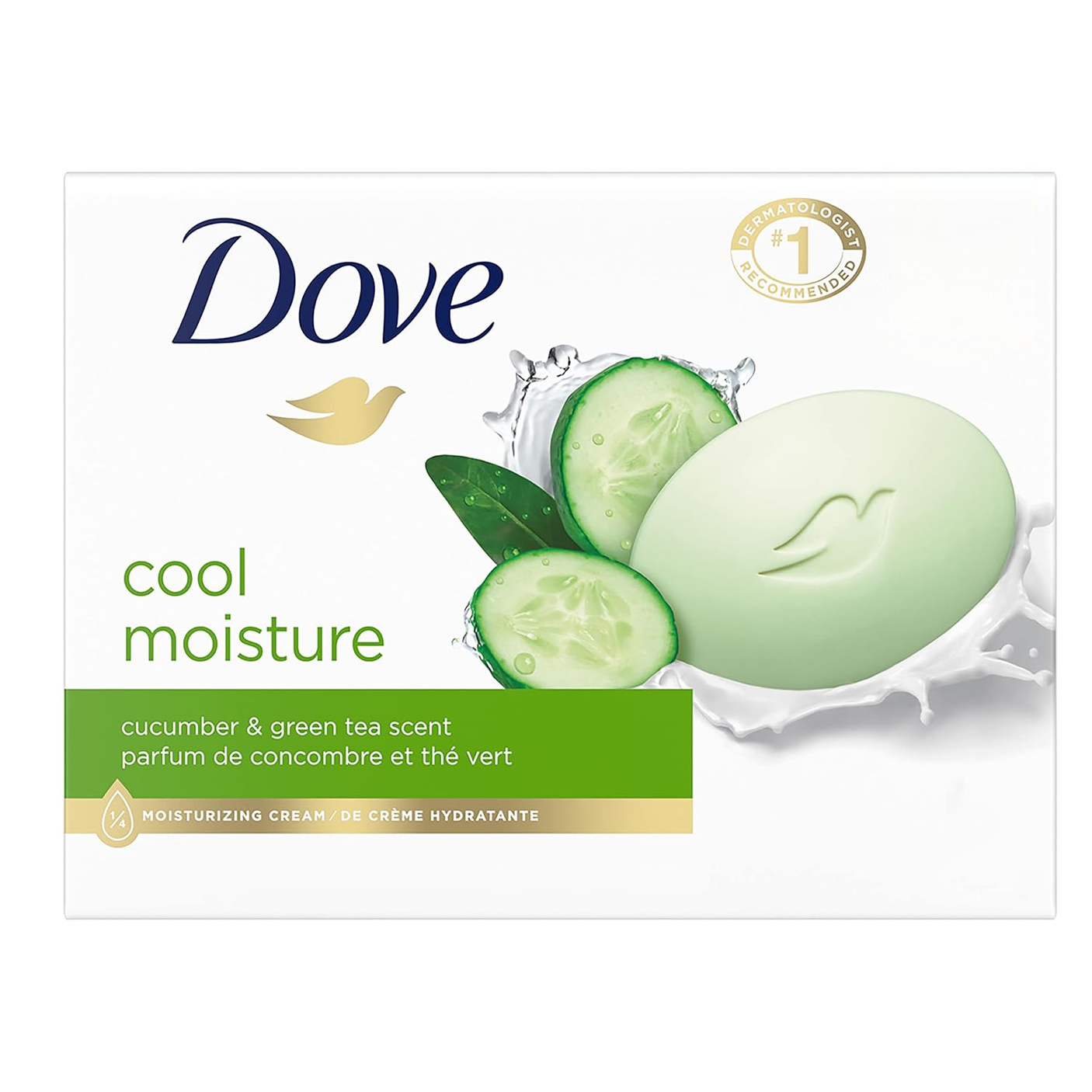 Dove Cool Moisture Cucumber & Green Tea Soap - 160g