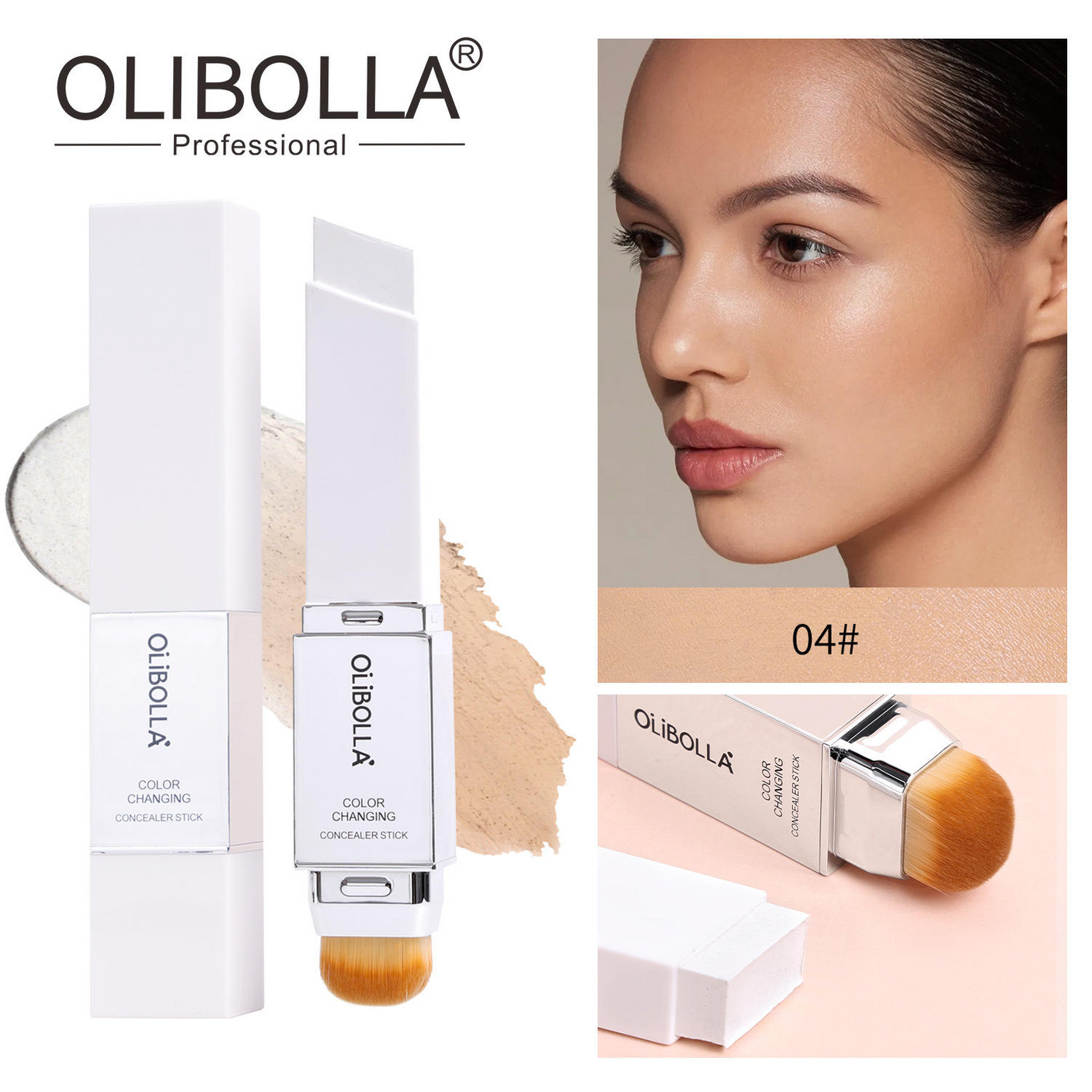 Olibolla Dual-ended Color Changing Concealer Stick - 13g (LA-F332)