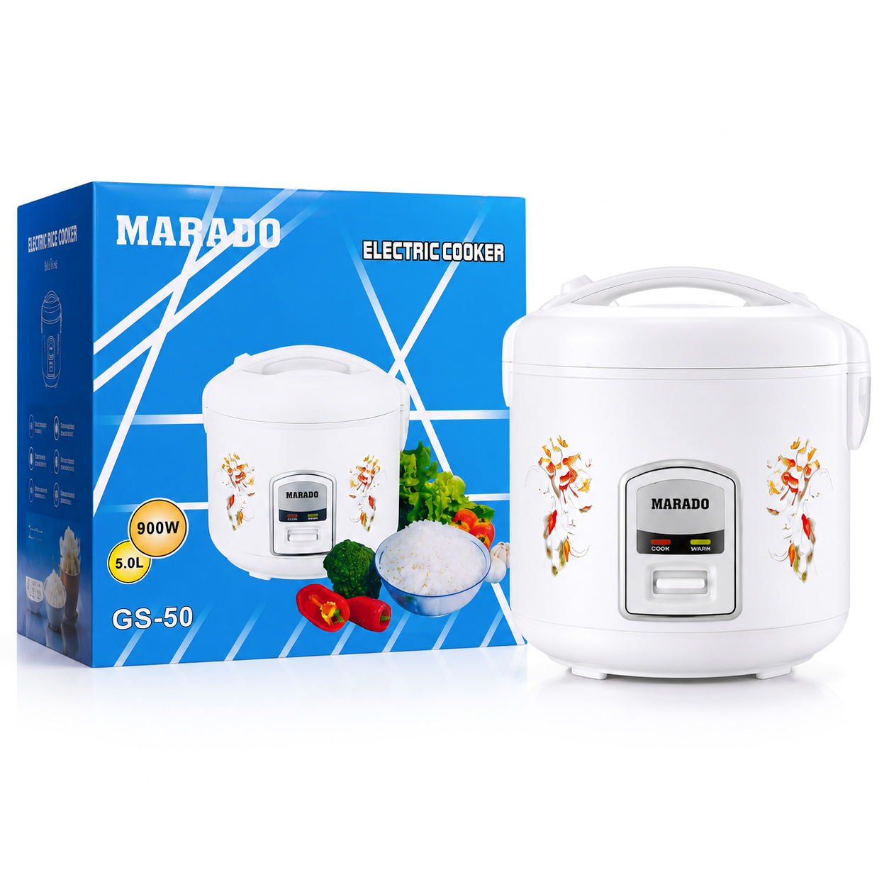 Marado 900W Electric Rice Cooker 5L GS-50