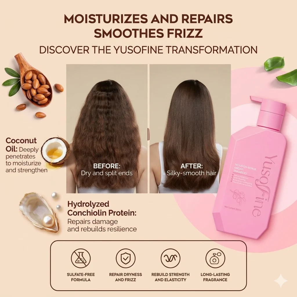 Yusofine Nourish-Repair Argan Shampoo - 300ml