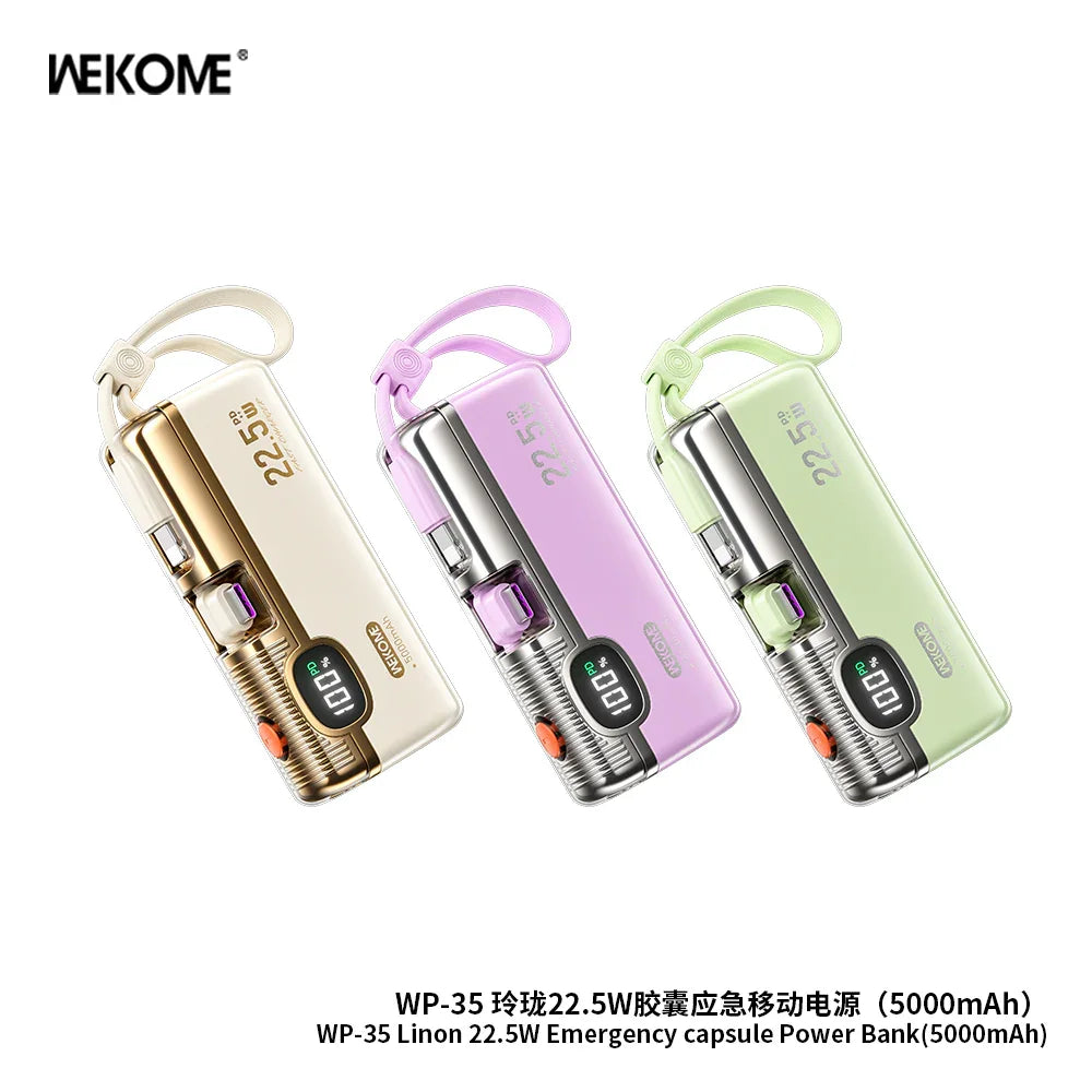 Wekome Super Compact 5000mAh 22.5W Power Bank WP-35