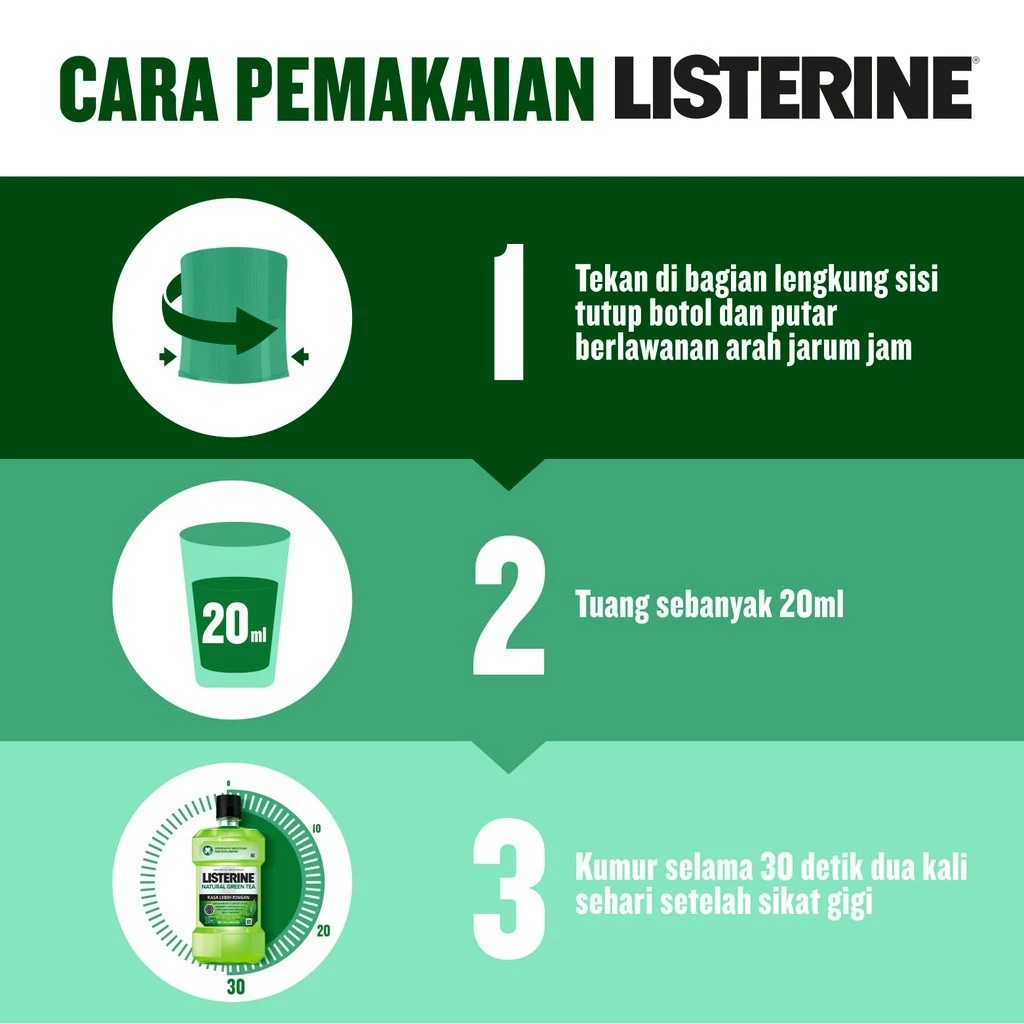 Listerine Multi Protect Green Tea Mouthwash - 100ml
