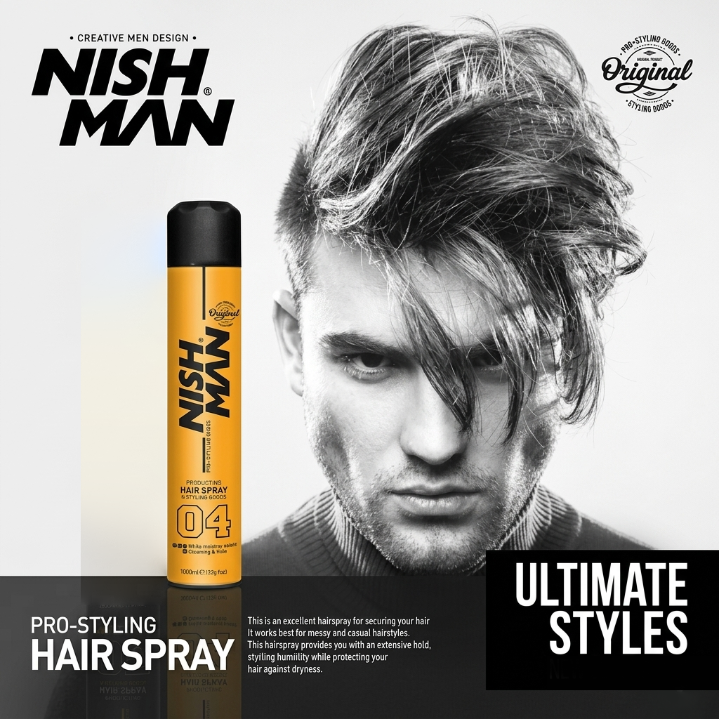 Nishman Extra Strong Hold Hair Spray 04 - 400ml