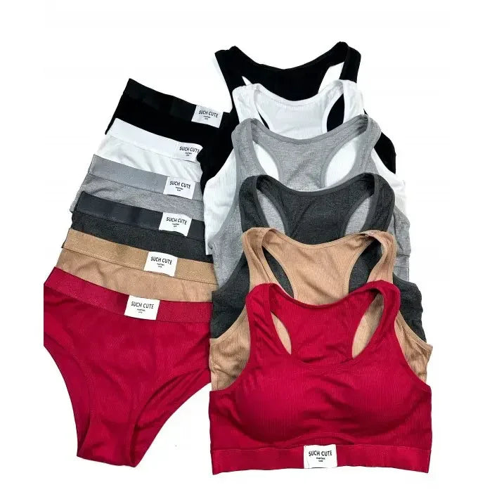 Such Cute Seamless High Waist Gym Fitness Sports Bra Set VS8818