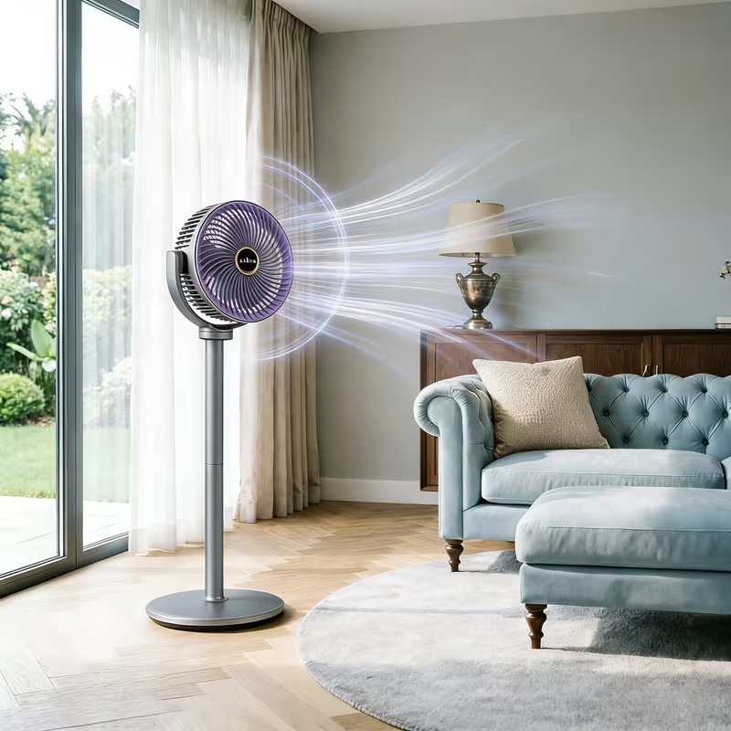Height Adjustable Air Circulation Vertical Fan JKJ-108