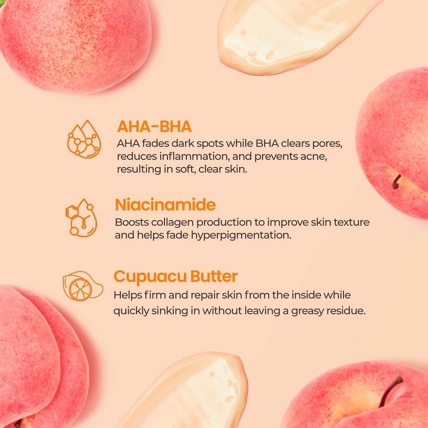 Luxe Organix Bye Bye Bum Bumps Clear & Smooth Booty Scrub - 285g