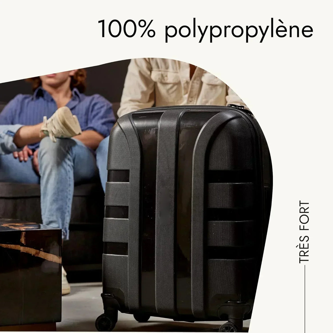American Flyer Luggage Bag 24 Inch Check-in Luggage Trolly - Black