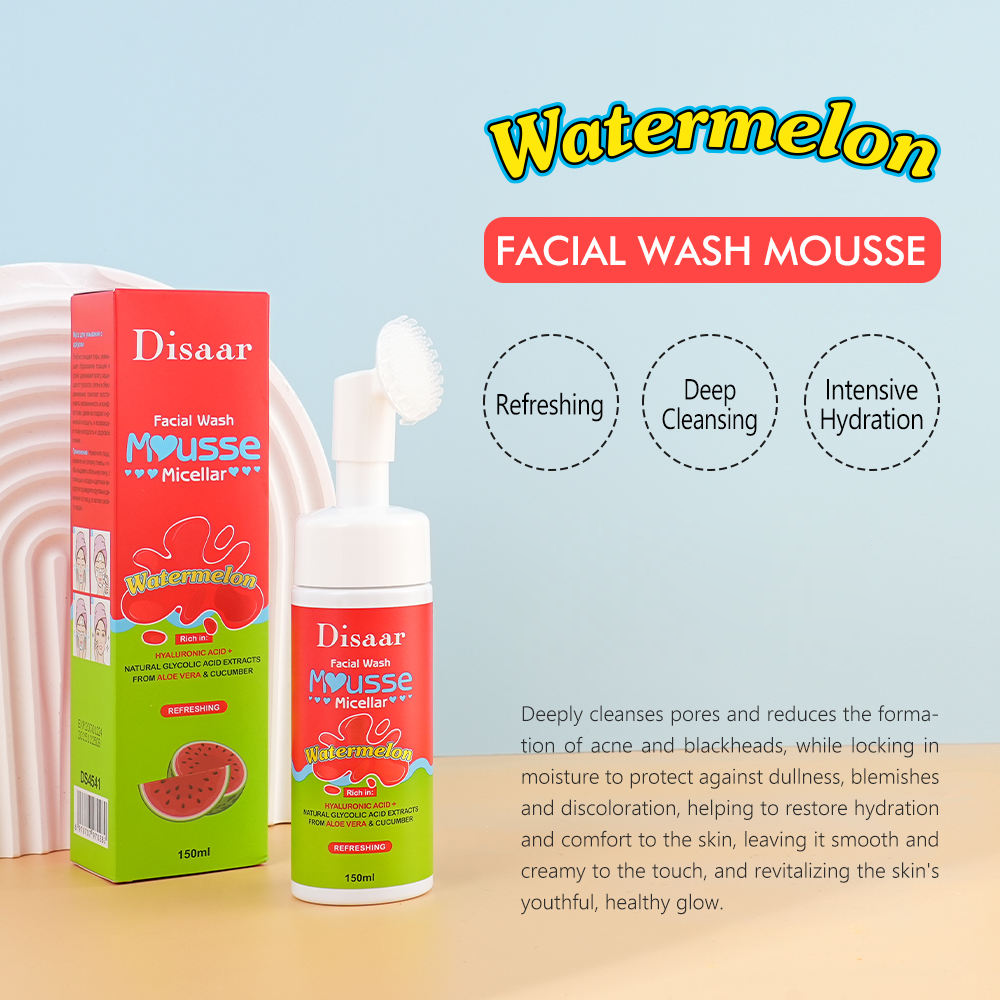 Disaar Watermelon Micellar Facial Wash Mousse - 150ml