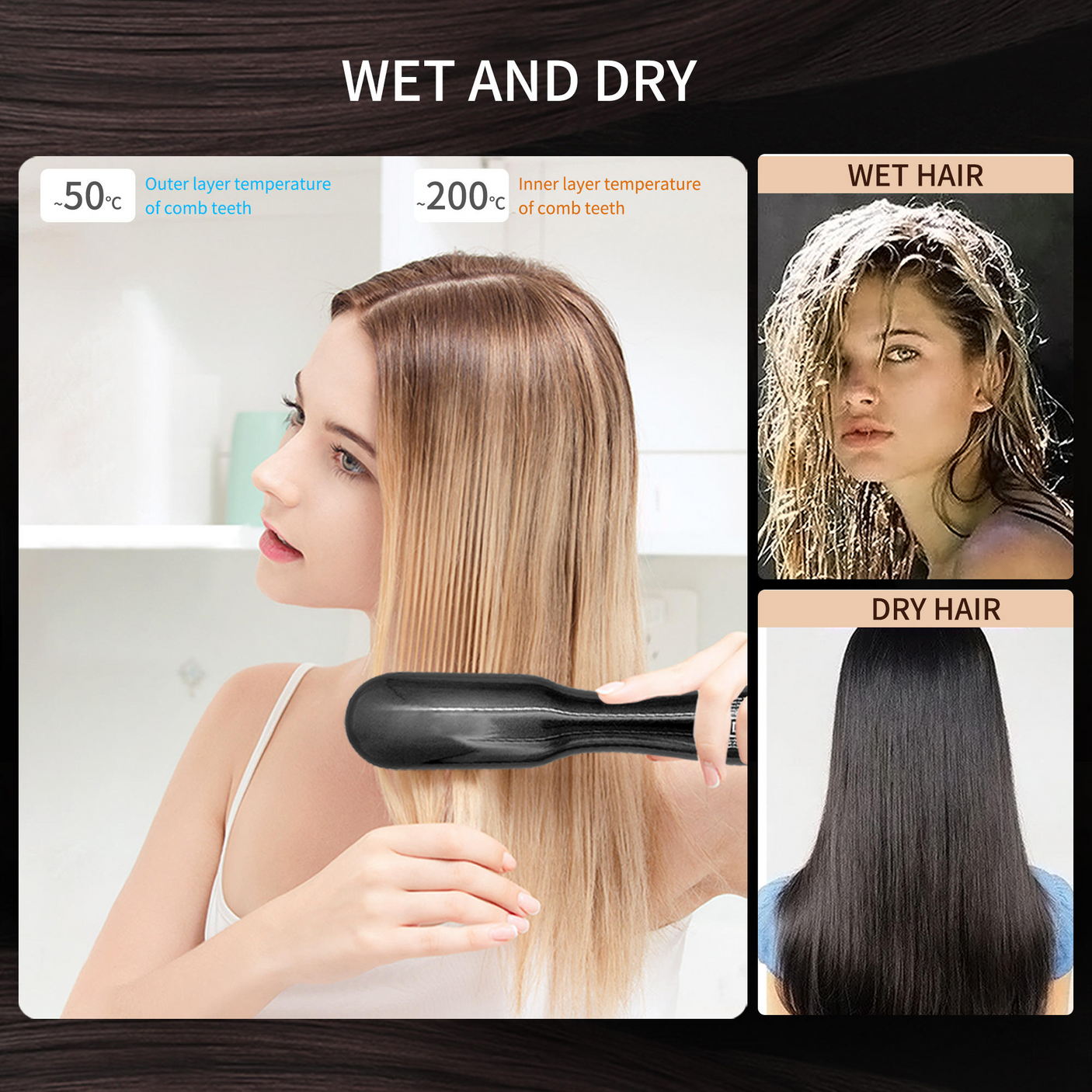 Joy Professional 3 in 1 Hair Dryer & Styling Brush FDD-06005