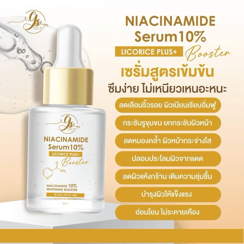 Glow Skin Niacinamide Serum 10% Licorice Plus - 30ml