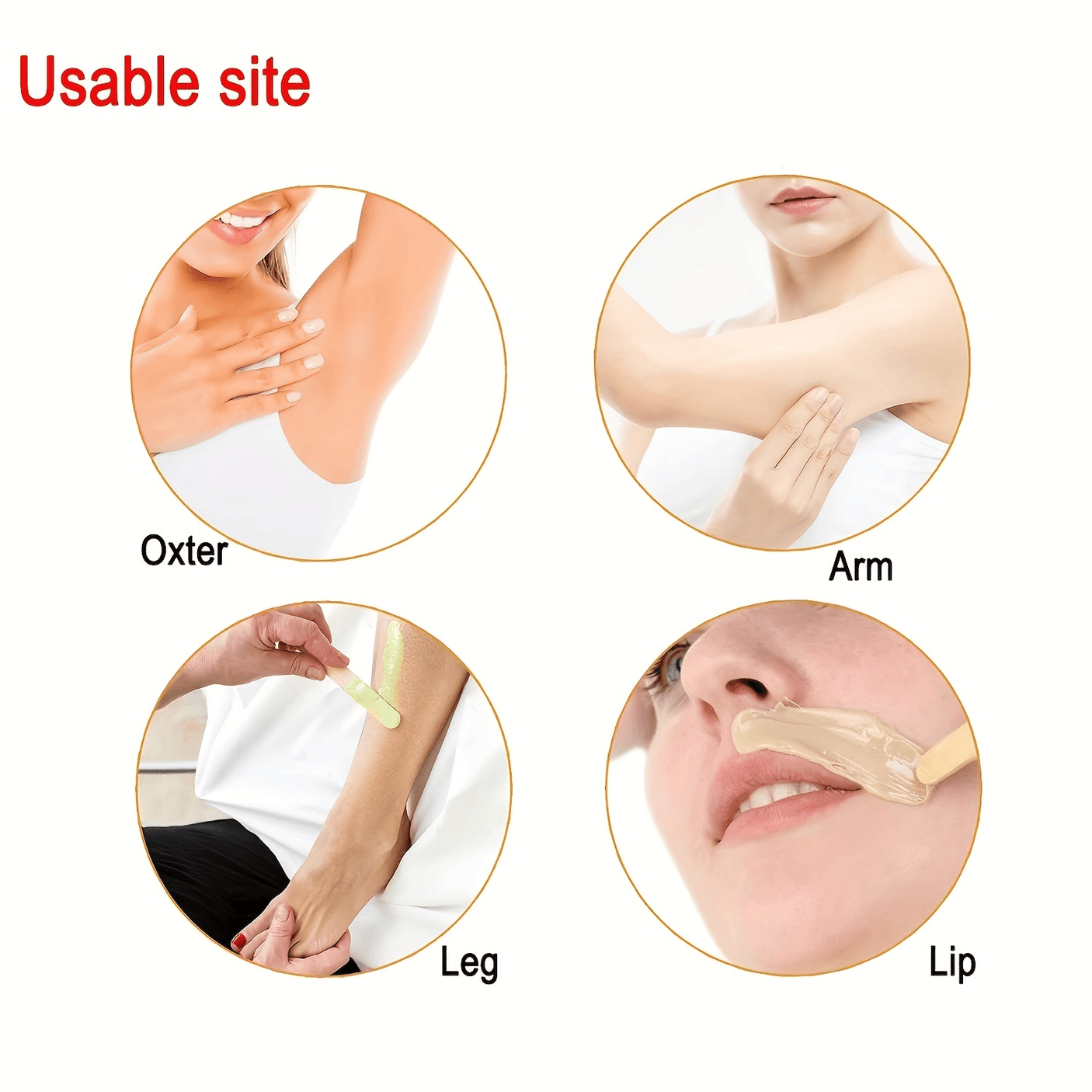 Waxing Natural Wooden Popsicle Sticks - 50Pcs