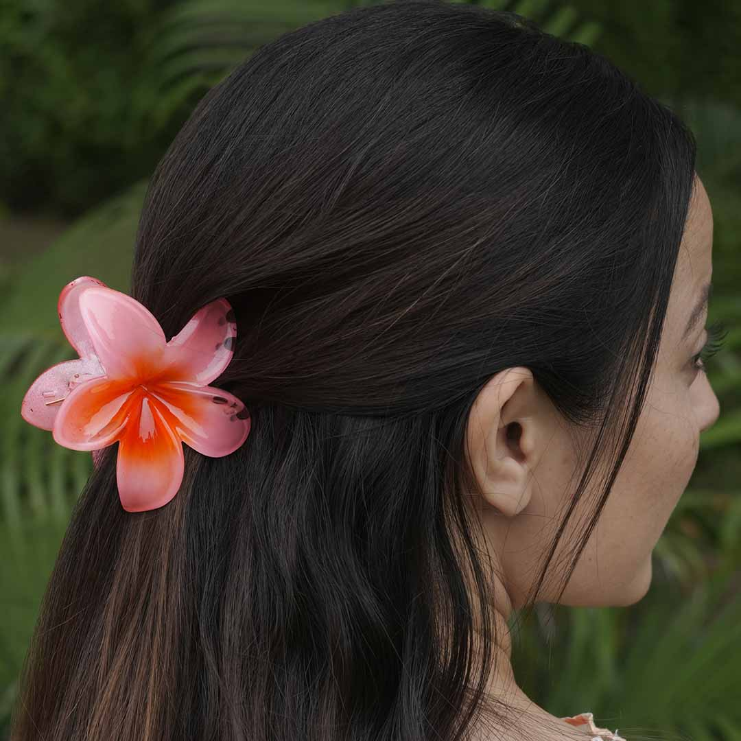 Unique Flower Design Hair Claw Clips - 6 Pcs (C140)